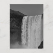 Skogafoss Wasserfall Island Postkarte (Vorderseite)