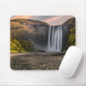 Skogafoss Wasserfall-morgens Sonnenaufgang Mousepad (Mit Mouse)