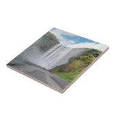 Skogafoss Wasserfall - Skogardorf, Island Fliese (Seite)