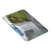 Skogafoss Wasserfall - Skogardorf, Island Magnet (Rechte Seite)