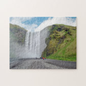 Skogafoss Wasserfall - Skogardorf, Island Puzzle (Horizontal)