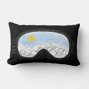 Skoggles Bergansicht Illustration Lendenkissen