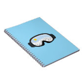 Skoggles Bergansicht Illustration Licht blau Notizblock (Rechte Seite)