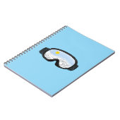 Skoggles Bergansicht Illustration Licht blau Notizblock (Linke Seite)