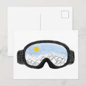 Skoggles Bergansicht Illustration Postkarte (Vorne/Hinten)