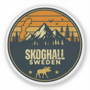 Skoghall, Schweden Sverige Aufkleber