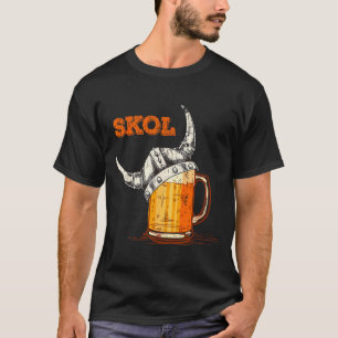 Skol Nordic Viking Helm Trinkglas  T-Shirt