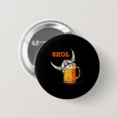 Skol Nordic Viking Helmet Drinking Gl Button (Vorne & Hinten)