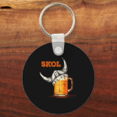 Skol Nordic Viking Helmet Drinking Gl Schlüsselanhänger (Vorderseite)