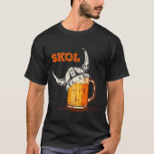 Skol Nordic Viking Helmet Drinking Gl T-Shirt (Vorderseite)