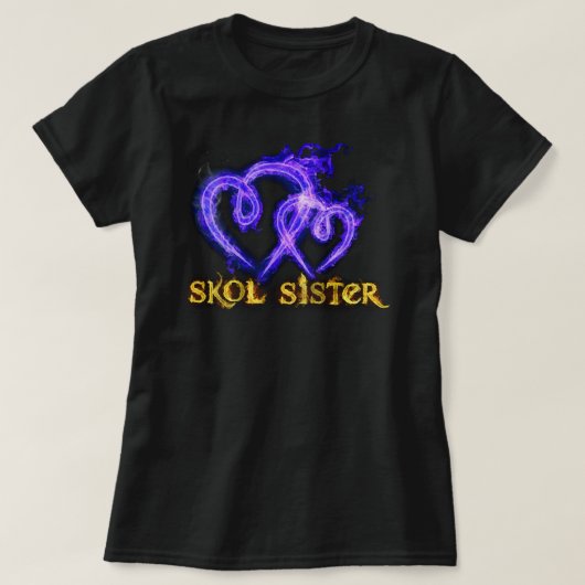 Skol Sister Flaming Hearts T-Shirt (Design vorne)