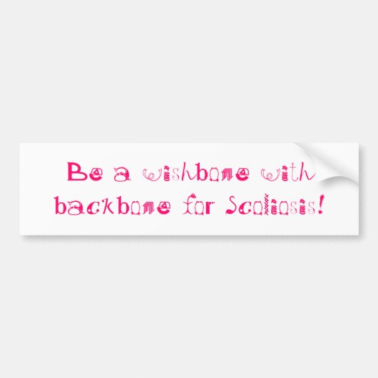 Skoliose Autoaufkleber (Vorne)