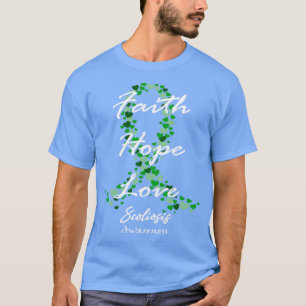 Skoliose Awareness Glaube Hoffnung Liebe Hoffnung T-Shirt