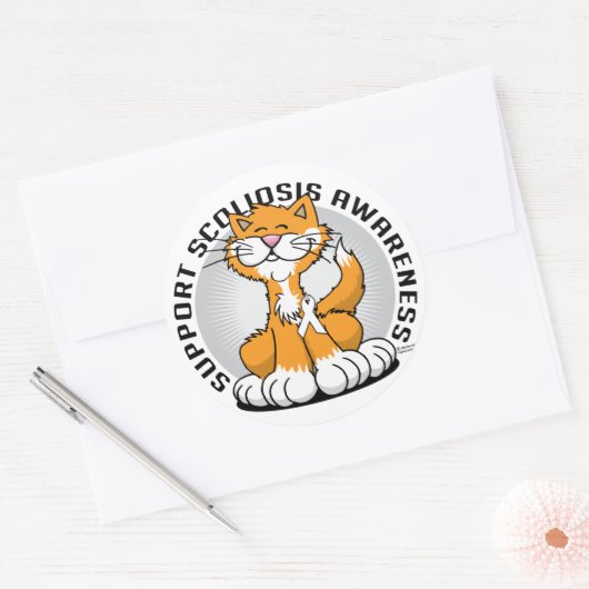 Skoliose Runder Aufkleber (Umschlag)