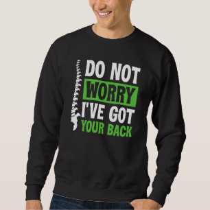 Skoliose  Wirbelsäulen Anatomie Grüner Band Skolio Sweatshirt