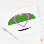 SKOLIOSEXUAL PRIDE OVALER AUFKLEBER (Umschlag)