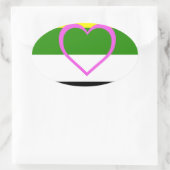 SKOLIOSEXUAL PRIDE OVALER AUFKLEBER (Tasche)