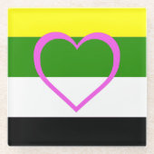 Skoliosexual Stolz Glasuntersetzer (Vorderseite)