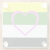 Skoliosexual Stolz Glasuntersetzer (Rückseite)