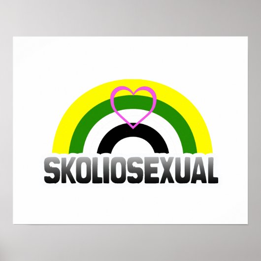 Skoliosexual Stolz Poster (Vorne)