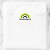 Skoliosexual Stolz Runder Aufkleber (Tasche)