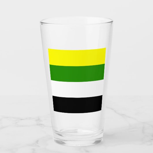 Skoliosexuelle Flagge Glas (Vorderseite)
