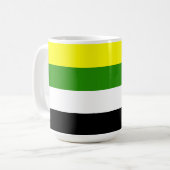 Skoliosexuelle Flagge Kaffeetasse (Vorderseite Links)