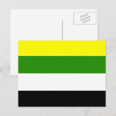 Skoliosexuelle Flagge Postkarte (Vorne/Hinten)