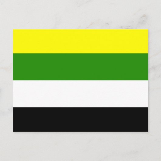 Skoliosexuelle Flagge Postkarte (Vorderseite)
