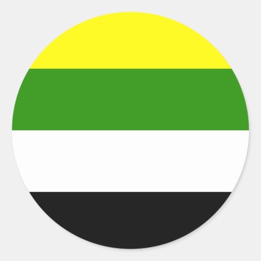Skoliosexuelle Flagge Runder Aufkleber (Vorderseite)