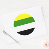 Skoliosexuelle Flagge Runder Aufkleber (Umschlag)