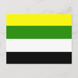 Skoliosexuelle Pride-Flagge Postkarte