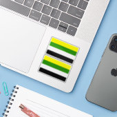 Skoliosexueller Stolz Aufkleber (Laptop mit iPhone)