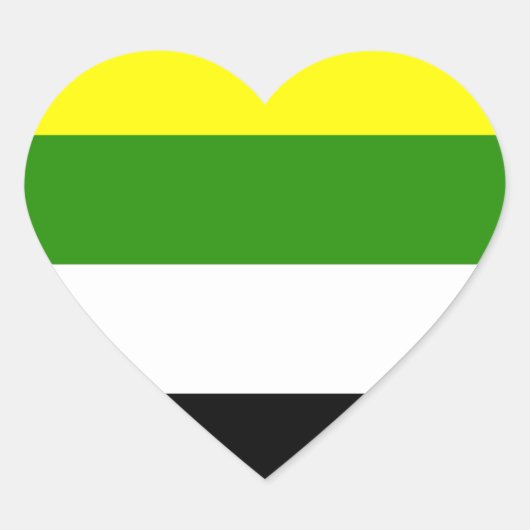 Skoliosexueller Stolz Herz-Aufkleber (Vorderseite)