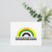 Skoliosexueller Stolz Postkarte (Stehend Vorderseite)