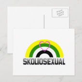 Skoliosexueller Stolz Postkarte (Vorne/Hinten)