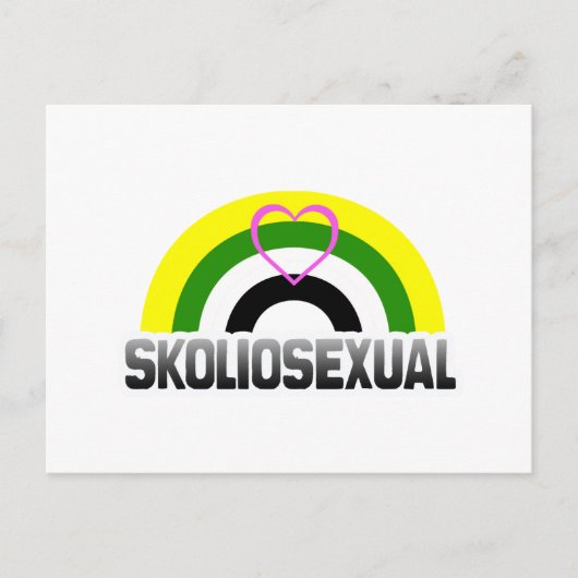 Skoliosexueller Stolz Postkarte (Vorderseite)