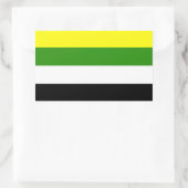 Skoliosexueller Stolz Rechteckiger Aufkleber (Tasche)