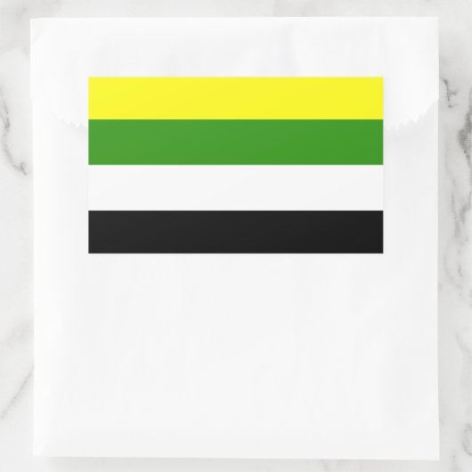 Skoliosexueller Stolz Rechteckiger Aufkleber (Tasche)