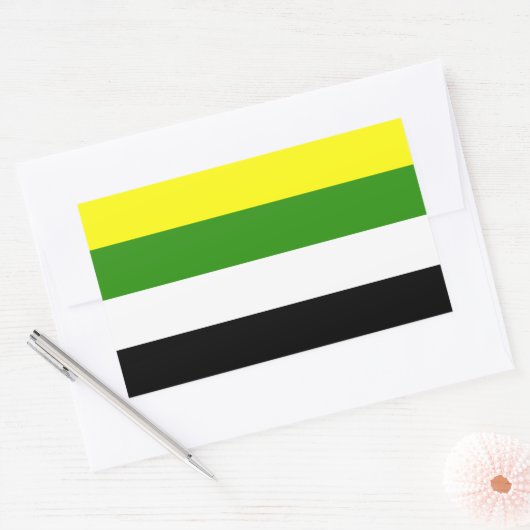 Skoliosexueller Stolz Rechteckiger Aufkleber (Umschlag)