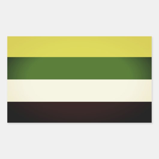 Skoliosexueller Stolz Rechteckiger Aufkleber (Vorderseite)