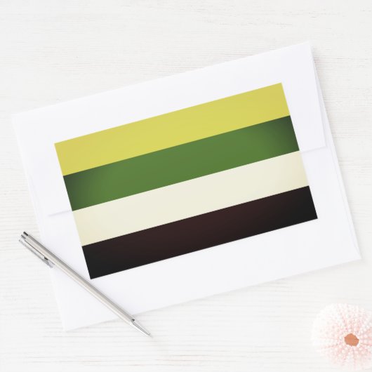 Skoliosexueller Stolz Rechteckiger Aufkleber (Umschlag)