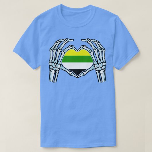 Skoliseual Gay Skeleton Nichtbinäre seuelle Identi T-Shirt (Design vorne)