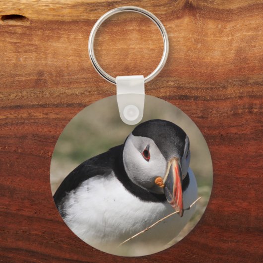 Skomer Island Puffins Schlüsselanhänger (Vorderseite)