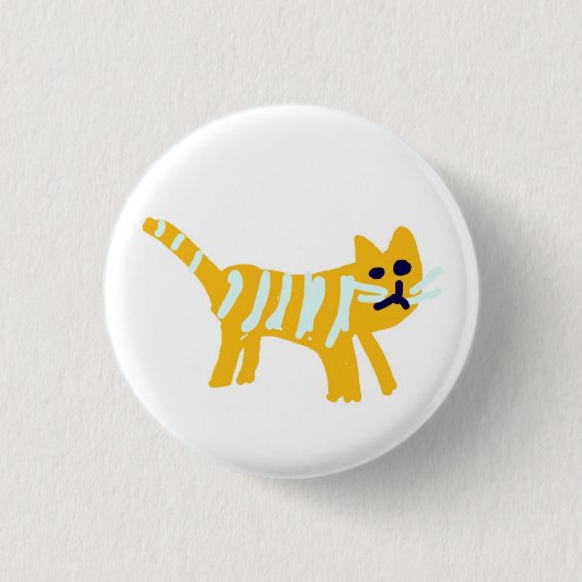 Skoobs die orange Katze Button (Vorderseite)