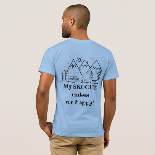 Skoolie Happy 1 T-Shirt (Schwarz voll)