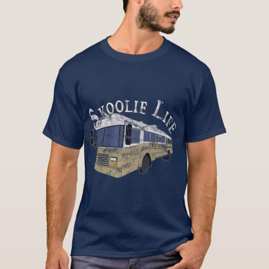 Skoolie Life Bus Conversion Nomad Lifestyle T-Shirt (Vorderseite)
