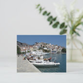 Skopelos Stadt Postkarte (Stehend Vorderseite)