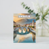 Skopje, das vibrierende Herz Nordmazedoniens Postkarte (Stehend Vorderseite)