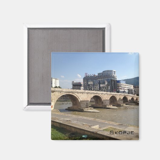 Skopje Magnet (Vorderseite/Rückseite)